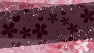 桜とハートの幻想的なビビット背景（19種）
