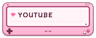 Twitchパネルのフリー素材 YOUTUBE(かわいいゲーム機・ピンク)